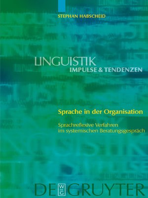 cover image of Sprache in der Organisation